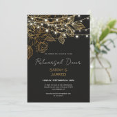 金ゴールドフラワーストリングライトリハーサル 招待状 (スタンド正面)