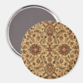 金ゴールドフラワーズアラベスク東洋のタパステリー マグネット (正面/裏面)