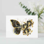 金ゴールドフラワーバタフライ（黒い蘭） 出欠カード (スタンド正面)