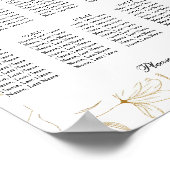 金ゴールドフラワー10台座席表ポスター記号 ポスター (角)