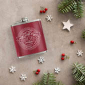 金ゴールドフランキンセンスとミルラヴィンテージクリスマスロゴ フラスク