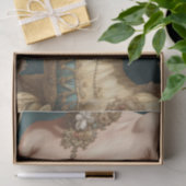 金ゴールドフランスのパリジャンロココルセットデコページ紙 薄葉紙 (ギフト)