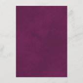 金ゴールドフリルエレガントカシスパープル結婚ズ詳細 エンクロージャーカード (裏面)