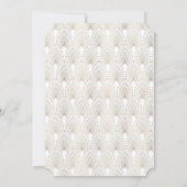 金ゴールドフルーアデリスアールデコ大晦日パーティー 招待状 (裏面)