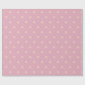 金ゴールドフルーアデリスオンピンク ラッピングペーパー (フラット)