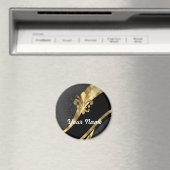 金ゴールドフルーアデリスオンブラック マグネット (インサイチュ (食洗機))