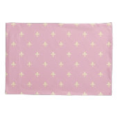 金ゴールドフルーアデリスピンク 枕カバー (裏面-左)