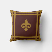 金ゴールドフルーアデリス可逆パーソナライズされた性 クッション (裏面)