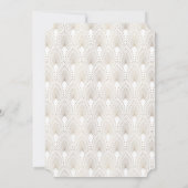 金ゴールドフルーアデリス素晴らしギャツビー婚約パーティ 招待状 (裏面)