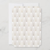 金ゴールドフルーアデリス素晴らしギャツビー20年代50誕生日 招待状 (裏面)