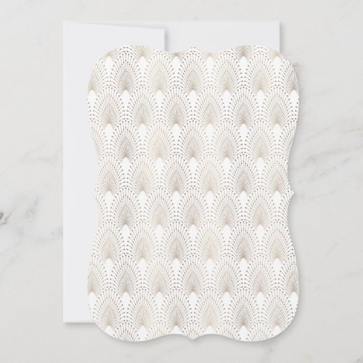 金ゴールドフルーアデリス素晴らしギャツビー20sスタイルスウィート16 招待状 (裏面)