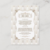 金ゴールドフルーアデリス素晴らしギャツビー20s結婚詳細 エンクロージャーカード (正面)