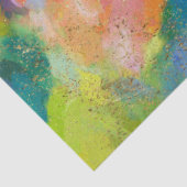 金ゴールドフレイクスカーレット、ターコイズ&ブライトグリーン 薄葉紙 (詳細)