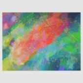 金ゴールドフレイクスカーレット、ターコイズ&ブライトグリーン 薄葉紙 (正面)