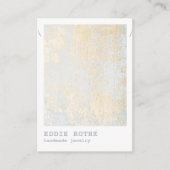 金ゴールドフレイクネックレスディスプレイ名刺 名刺 (正面)