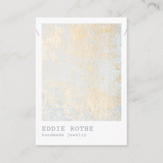 金ゴールドフレイクネックレスディスプレイ名刺 名刺 (正面)