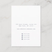 金ゴールドフレイクネックレスディスプレイ名刺 名刺 (裏面)