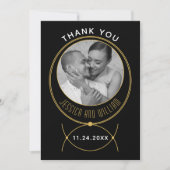 金ゴールドフレインスパイアー結婚ムの写真 サンキューカード (正面)