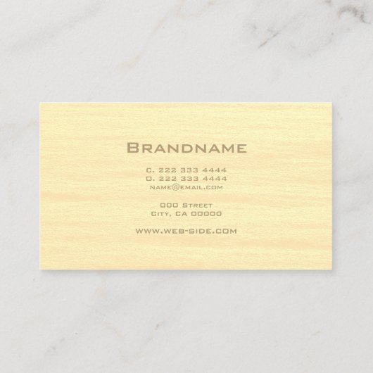 金ゴールドフレエレガントームプロフェッショナル 名刺 (裏面)