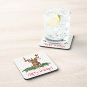 金ゴールドフレッククリスマスディアハッピーホリデー コースター (右側)