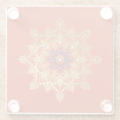 金ゴールドフレークコースター ガラスコースター (裏面)