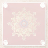 金ゴールドフレークコースター ガラスコースター (裏面)