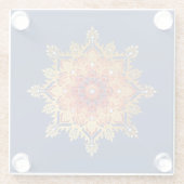 金ゴールドフレークコースター ガラスコースター (裏面)