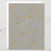 金ゴールドフレークスクラップブック紙 (正面/裏面)