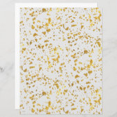 金ゴールドフレークスクラップブック紙 (正面/裏面)