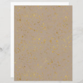 金ゴールドフレークスクラップブック紙 (正面/裏面)