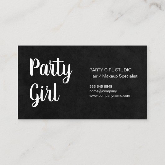 金ゴールドフレーク模様サロン 名刺 (裏面)