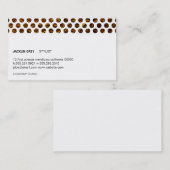 金ゴールドフレーク水玉模様(白) 名刺 (正面/裏面)