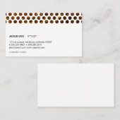 金ゴールドフレーク水玉模様(白) 名刺 (正面/裏面)