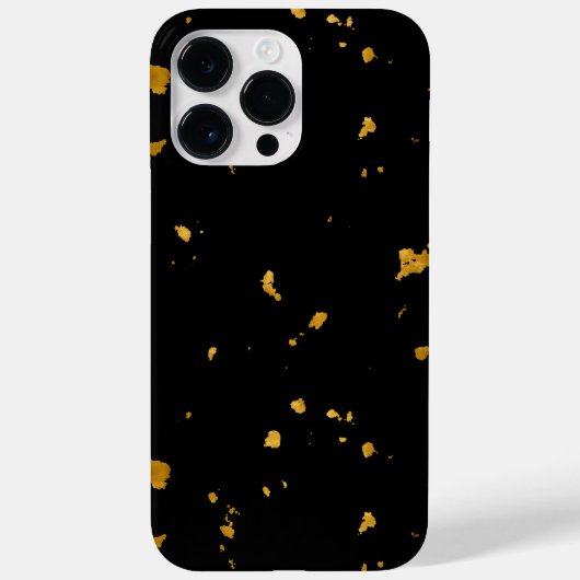 金ゴールドフレーク黒 Case-Mate iPhoneケース (裏面)