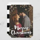 金ゴールドフレーク・クリスマス シーズンカード (正面/裏面)