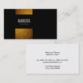 金ゴールドフレーク 名刺 (正面/裏面)