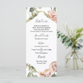 金ゴールドフレームとバラquinceaeraメニューテンプレート メニュー (スタンド正面)