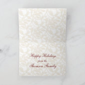 金ゴールドフレームのカスタムな挨拶状 シーズンカード (内部)