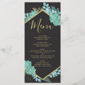 金ゴールドフレームの任意の色のメ結婚ニュー メニュー (正面)