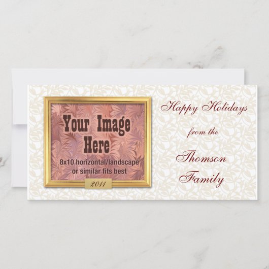 金ゴールドフレームカスタムフォトカード シーズンカード (正面)