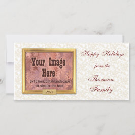 金ゴールドフレームカスタムフォトカード シーズンカード