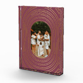 金ゴールドフレームカスタムフォトファミリークリスマスブロック フォトブロック (右)