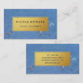 金ゴールドフレームグラントテクスチャ 名刺 (正面/裏面)