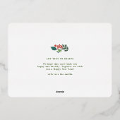 金ゴールドフレームフェスティバルクリスマス伝統的最高 箔シーズンカード (裏面)