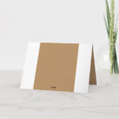 金ゴールドフレームベアグルームゲイ結婚のお祝い カード (裏面)