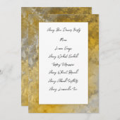 金ゴールドフレームメニューカード メニュー (正面/裏面)