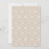 金ゴールドフレームモチーフヌエストラスペインのボダ結婚ズ 招待状 (裏面)