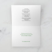 金ゴールドフレームヴィンテージロングフェロークリスマスベル シーズンカード (内部)