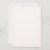 金ゴールドフレーム光フローライスラム結婚教徒 招待状 (裏面)