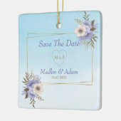 金ゴールドフレーム及びブーケ セラミックオーナメント (左)